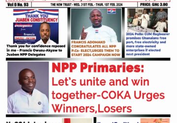 The New Trust Newspaper, Wednesday,31st January,2024 Edition