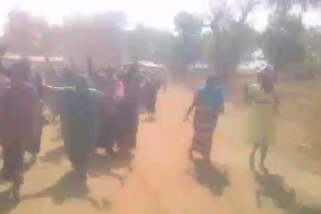 Women protest against military intervention in Bawku