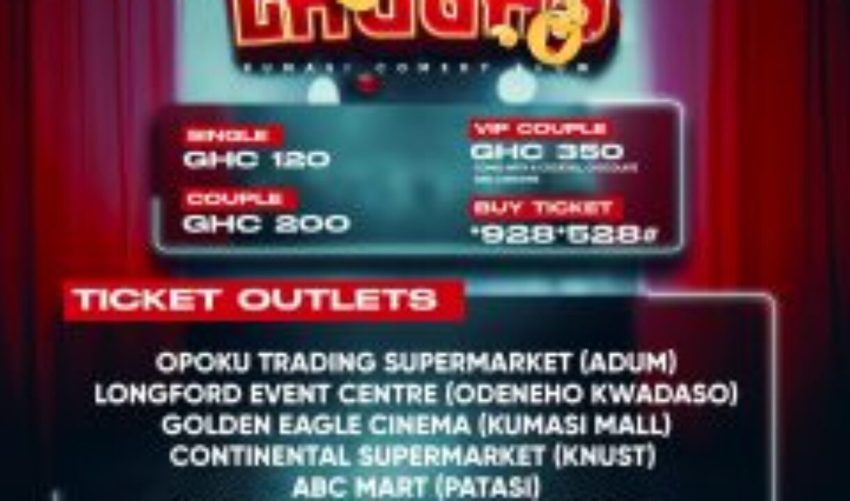 THE BIG EVENT … As E-HUB, In Partnership With Longford Group Of Companies, Presents ‘Luv & Laugh Kumasi Comedy Show’ On February 17