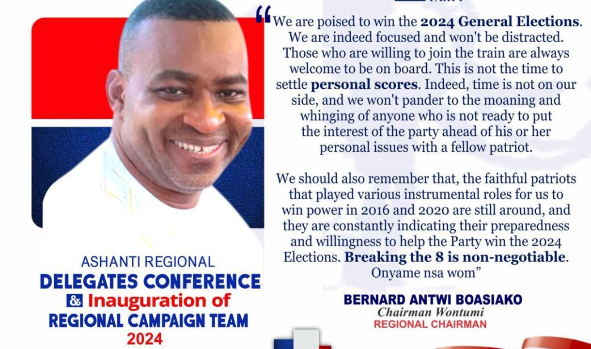 Infographic:We’re Poised to Win 2024 General Election-Wontumi declares ahead of Inauguration of Ash Campaign  team