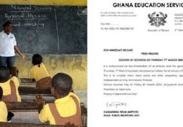 GES Declares Tomorrow,7th March As Holiday for All Schools