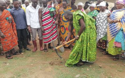 A/R: Senfi-Adumasahene cuts sod for construction of ultra-modern market to celebrate Otumfuo’s 25th anniversary