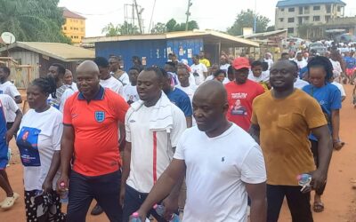 Pictures & Video: COKA shakes Ejisu with Unity Walk to rally support for Lawyer Kwabena Boateng