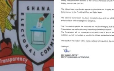 Ejisu By-election: EC Withdraws 2 Temporary Staff Over White Envelope Video