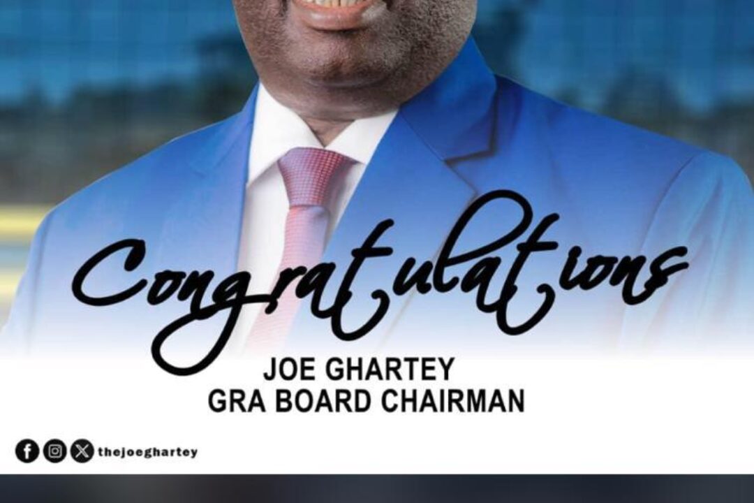 Joe Ghartey appointed GRA Board Chairman