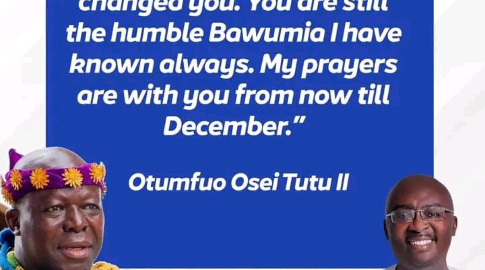 Video:Otumfuo commends Bawumia’s humility, respect for all