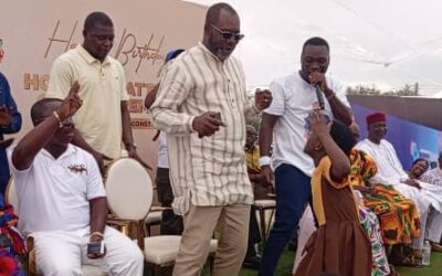 Pictures & Video:Napo displays dancing skills at his 56th Birthday party for over,1,500 kids in Ksi