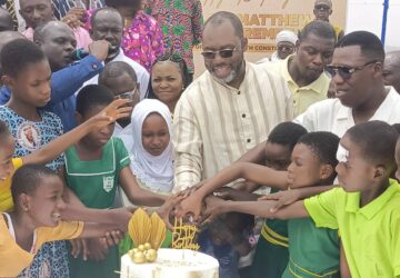 Napo donates educational materials to schoolchildren in Kumasi Metro…as he celebrates belated 56th birthday