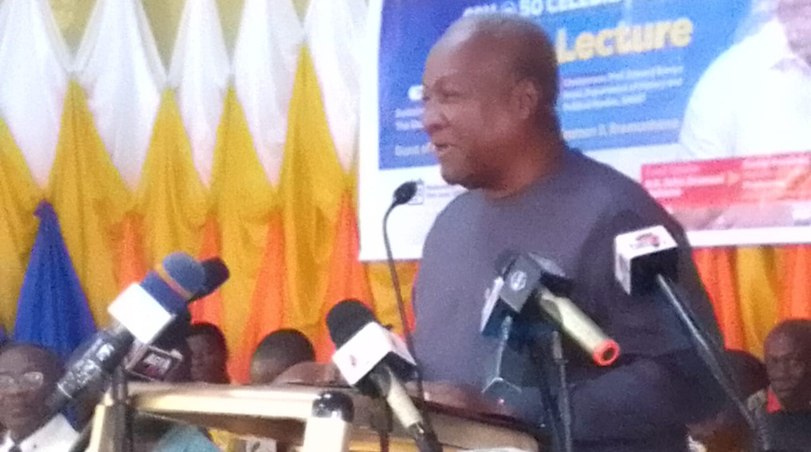 CSU@50 public lecture: Mahama fires Bawumia…says he can’t be trusted with presidency