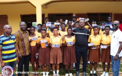 Francis Owusu-Akyaw does it again, supports all 1,355 BECE Candidates in Juaben with mathematical sets