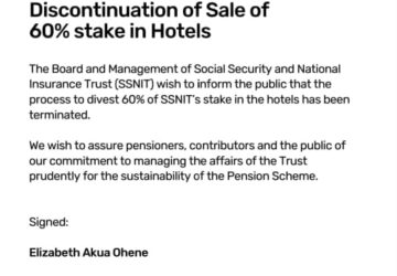 At long last:SSNIT terminates sale of 60% stake in hotels as labour unrest looms