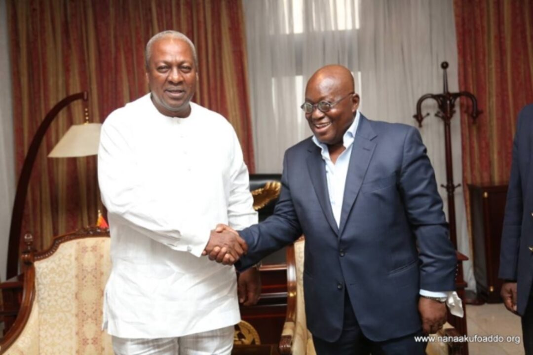 You’ll hand over to me once I’m elected; you can’t do anything else – Mahama to Pres.Akufo-Addo