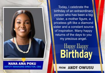 Infographic:Andy Owusu celebrates Deputy Managing director of CBG on her birthday