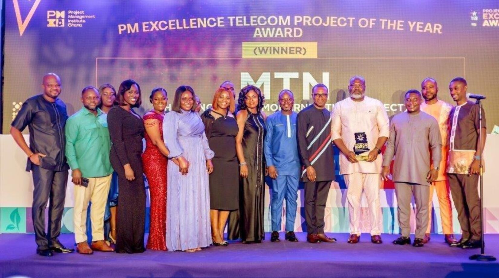 MTN GHANA SWEEPS TOP HONORS AT 2024 PROJECT MANAGEMENT EXCELLENCE AWARDS