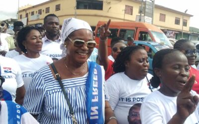 Napo’s mum shakes Kumasi…as she rallies big support for Bawumia ahead of December 7 polls