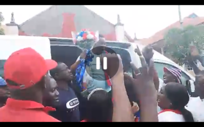 Bekwai NPP gives flowery welcome to Chairman Wontumi