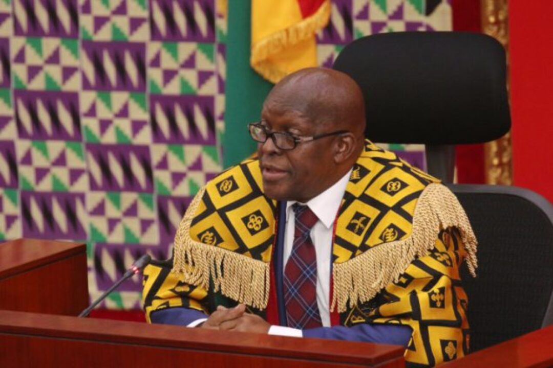 Just in.Ghana’s Speaker of Parliament declares 4 seats vacant
