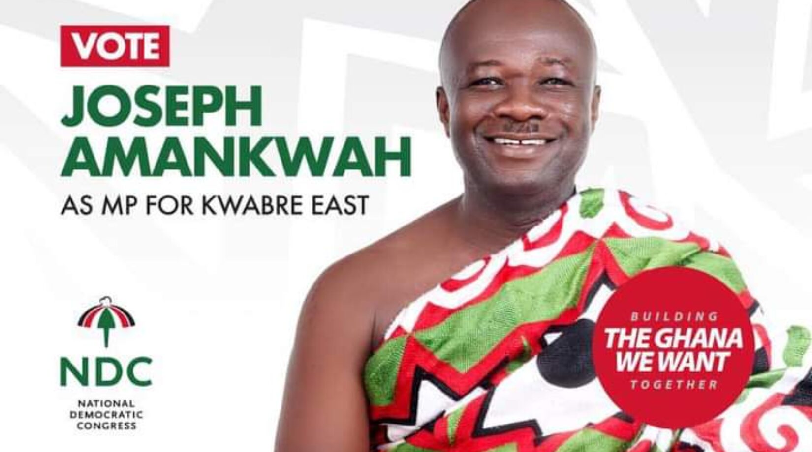 I’ll rescue Kwabre East from hardship- NDC PC declares