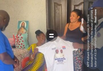 Video:Ashanti NPP Organizer visits Bawumia’s Primary 4 tutor house