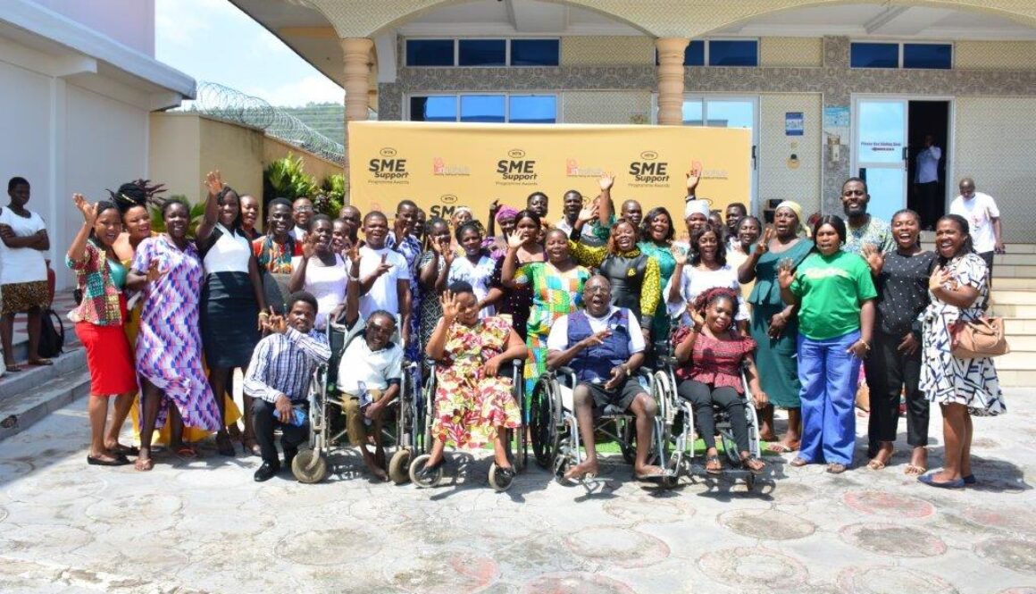 A group picture Of MTN Enterprise Support beneficiaries in the Volta region after their onboarding ceremony(1)