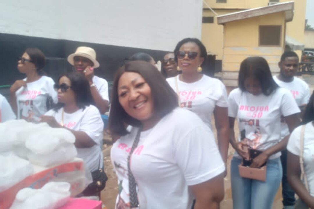 Mrs Constance Achiaa Poku celebrates 50th birthday with Kumasi Female prisoners