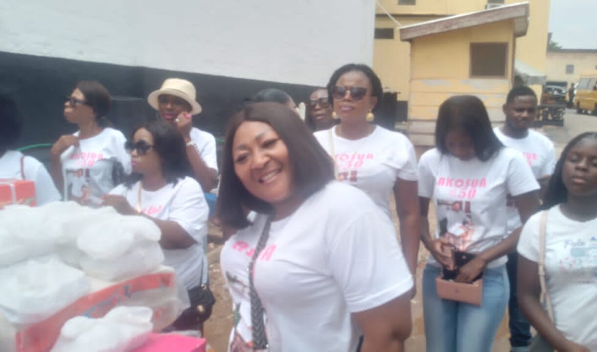 Mrs Constance Achiaa Poku celebrates 50th birthday with Kumasi Female prisoners