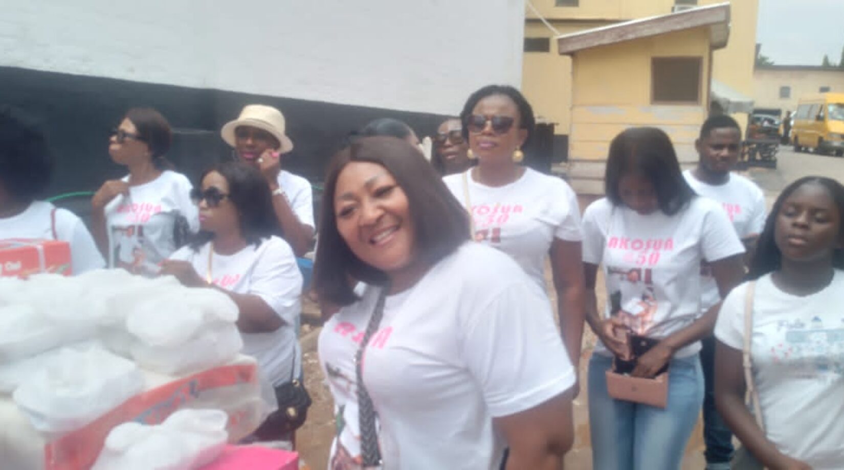 Mrs Constance Achiaa Poku celebrates 50th birthday with Kumasi Female prisoners