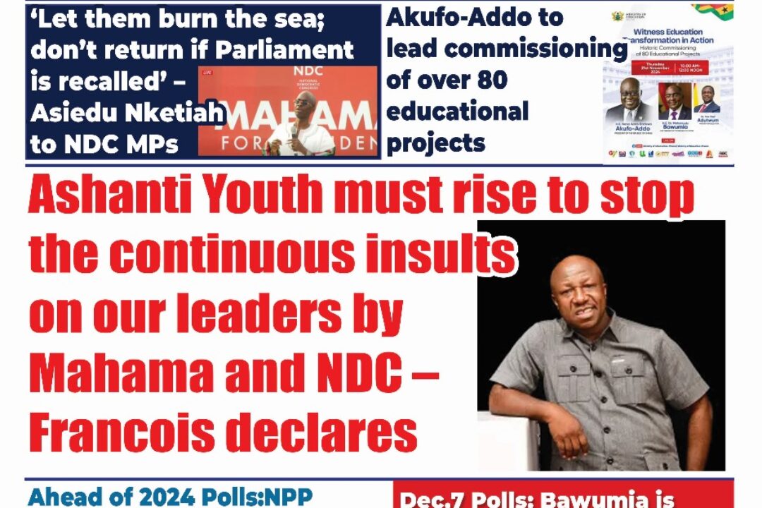 The New Trust Newspaper,Monday,18th November,2024 Edition