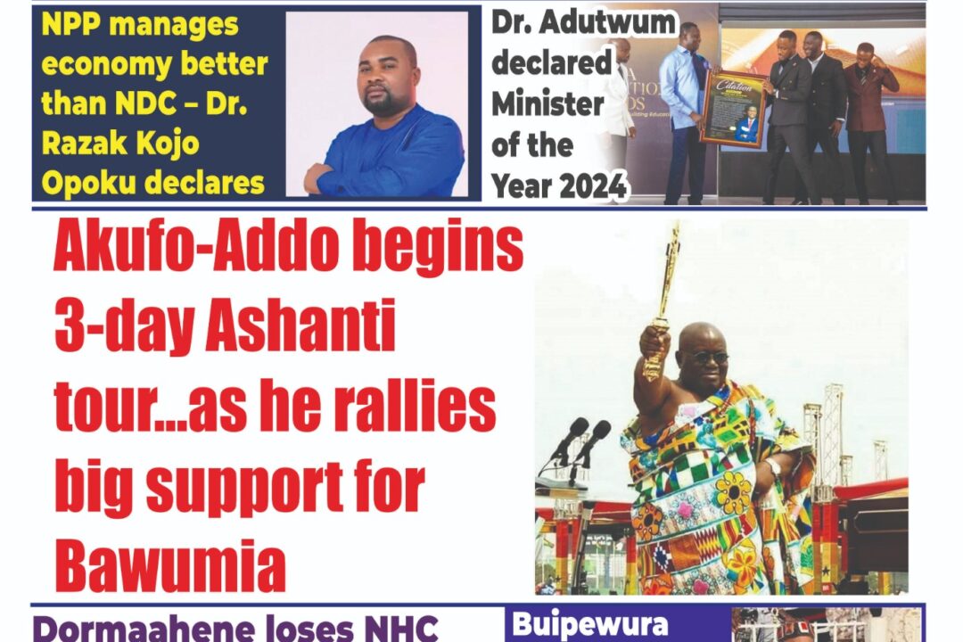 The New Trust Newspaper,Monday,26th November,2024 edition