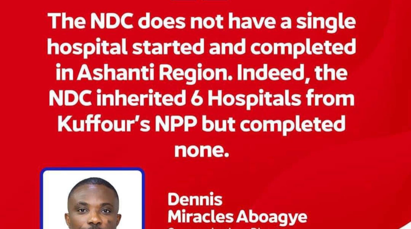 Miracles Aboagye publishes Hospitals started & completed by Akufo-Addo/Bawumia Government 