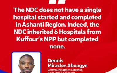 Miracles Aboagye publishes Hospitals started & completed by Akufo-Addo/Bawumia Government 