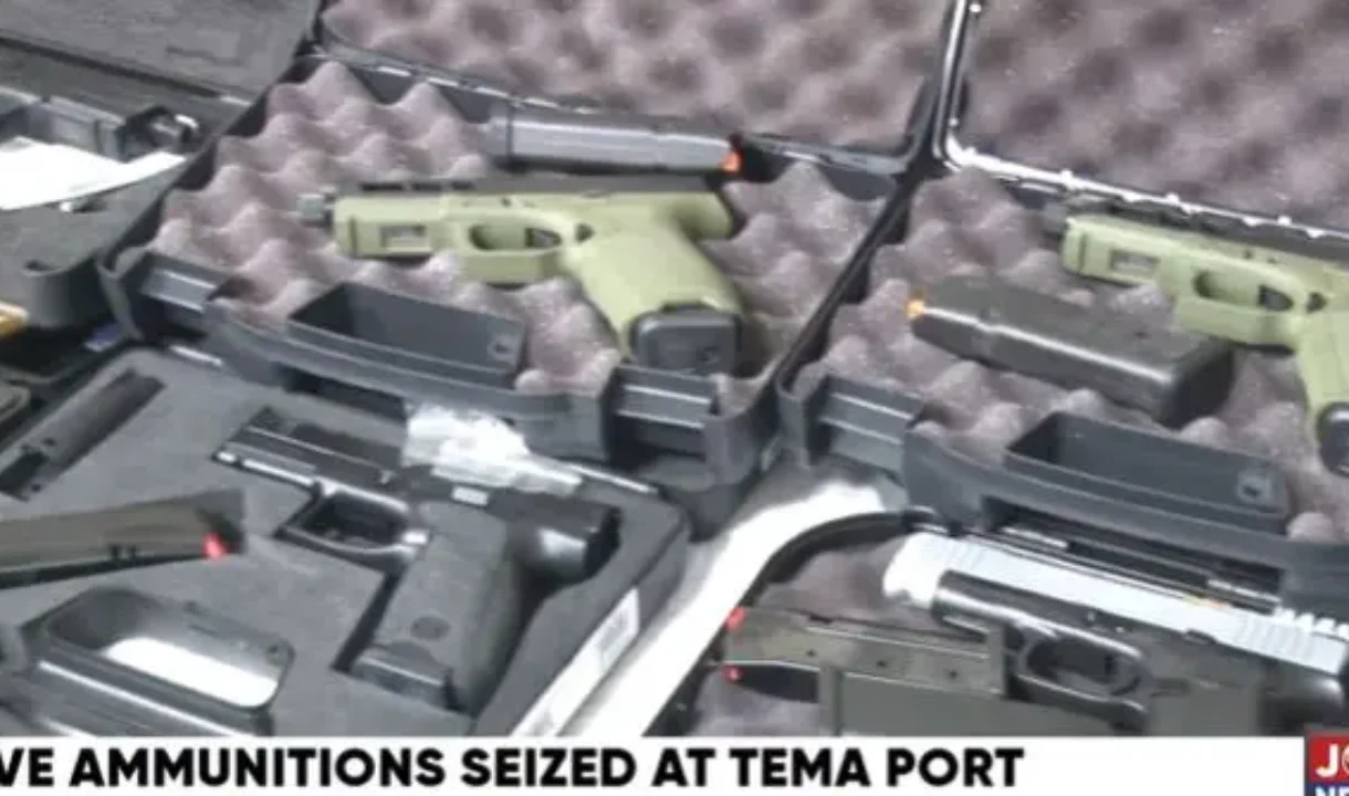 Security alert:53 pistols, 74 magazines, live rounds uncovered at Tema Port