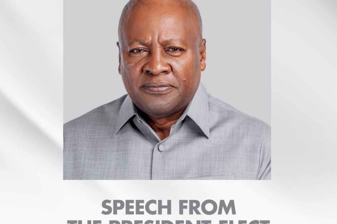 John Mahama declared president-elect of Ghana with 56% against Bawumia’s 41% in 2024 elections