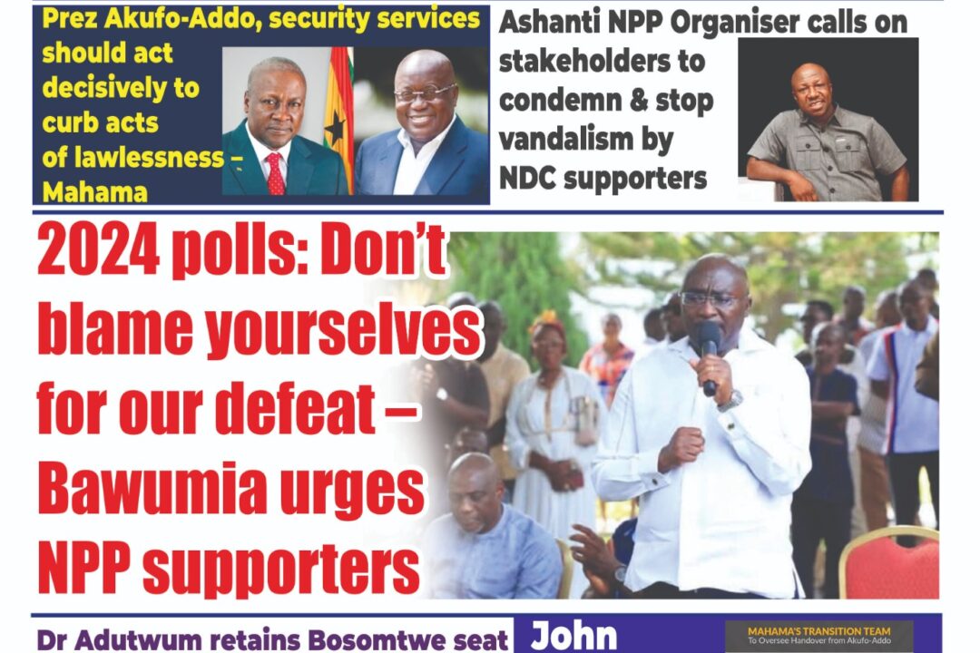 Wednesday,11th December,2024 edition of The New Trust Newspaper