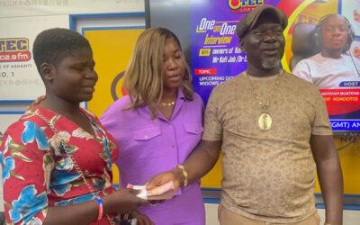 Kofi Job and Wife Donate GH¢20,000 to Brilliant but Needy Student