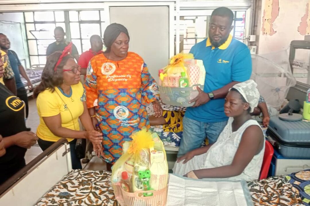 MTN Ghana donates 600 hampers to Babies born on Christmas Day