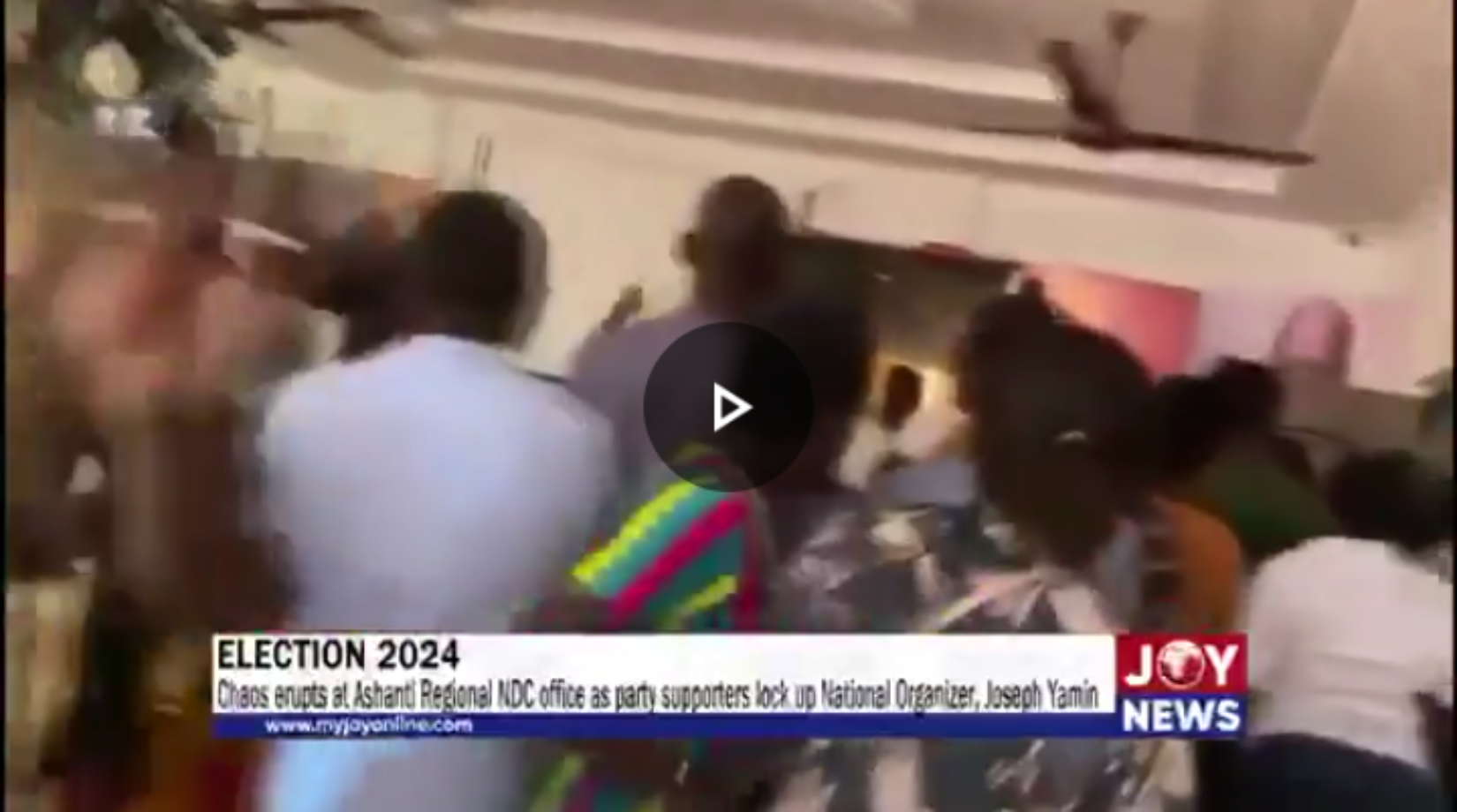 Video:NDC security boys attack Yamin & others for incompetence ahead of tomorrow’s polls