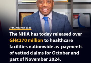 NHIA disburses GH¢270m to Healthcare providers for October-November 2024 claims-Dr.Aboagye Da-Coasta