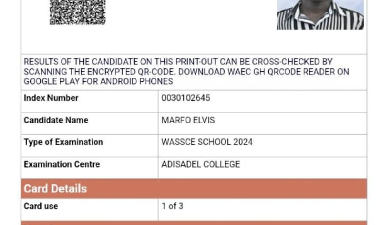 Sekyere Kumawu: Brilliant student with 8 A1s in WASSCE seeks financial support to pursue medical degree