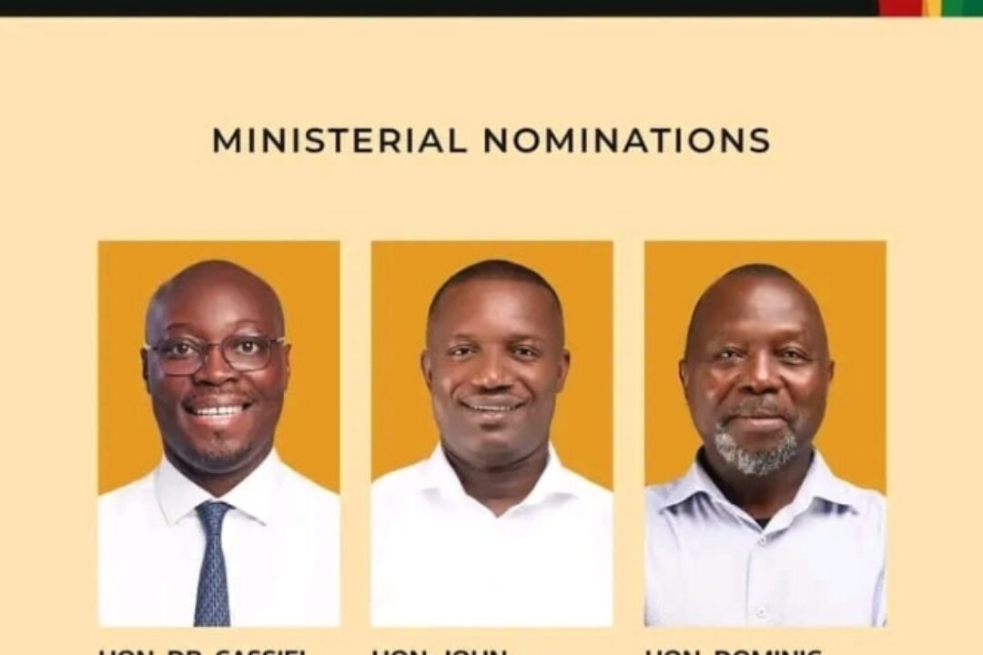 Speaker Alban Bagbin refers Mahama’s first ministerial nominees to appointments Committee