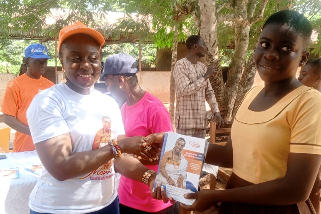 OHEMAA KWARTEMAA FOUNDATION DONATES BOOK’S & MATHEMATICAL SETS TO SCHOOLS