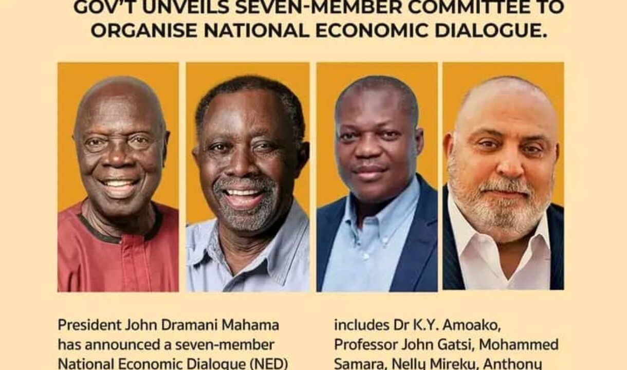 Pres John Mahama forms seven-member committee for National Economic Dialogue