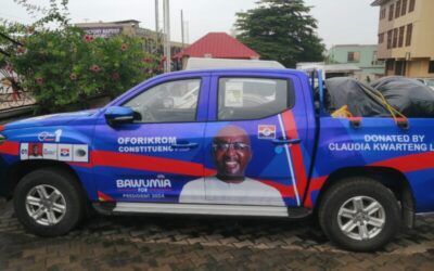 Flashback:Claudia Lumor strengthens Oforikrom NPP campaign with logistical support