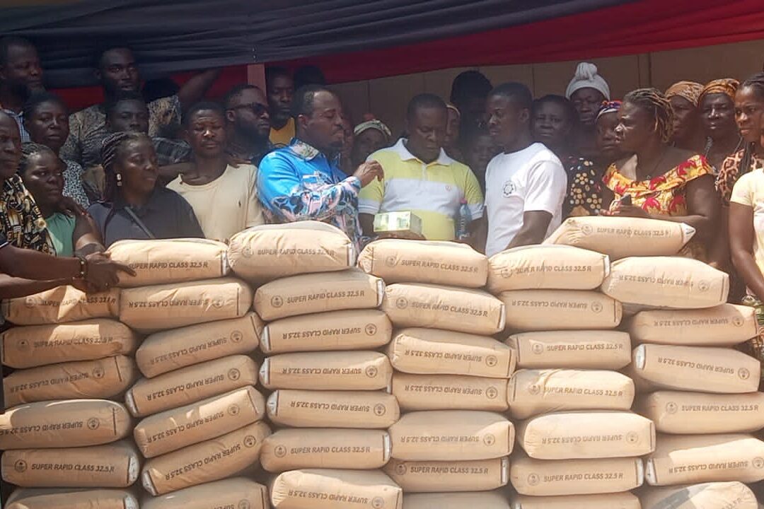 Juaben MP donates building materials & cash to rainstorm victims