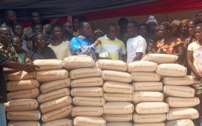 Juaben MP donates building materials & cash to rainstorm victims