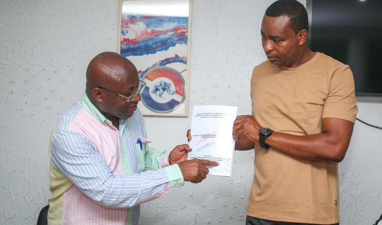 Ashanti Regional December 7 elections Committee presents final report to Chairman Wontumi.