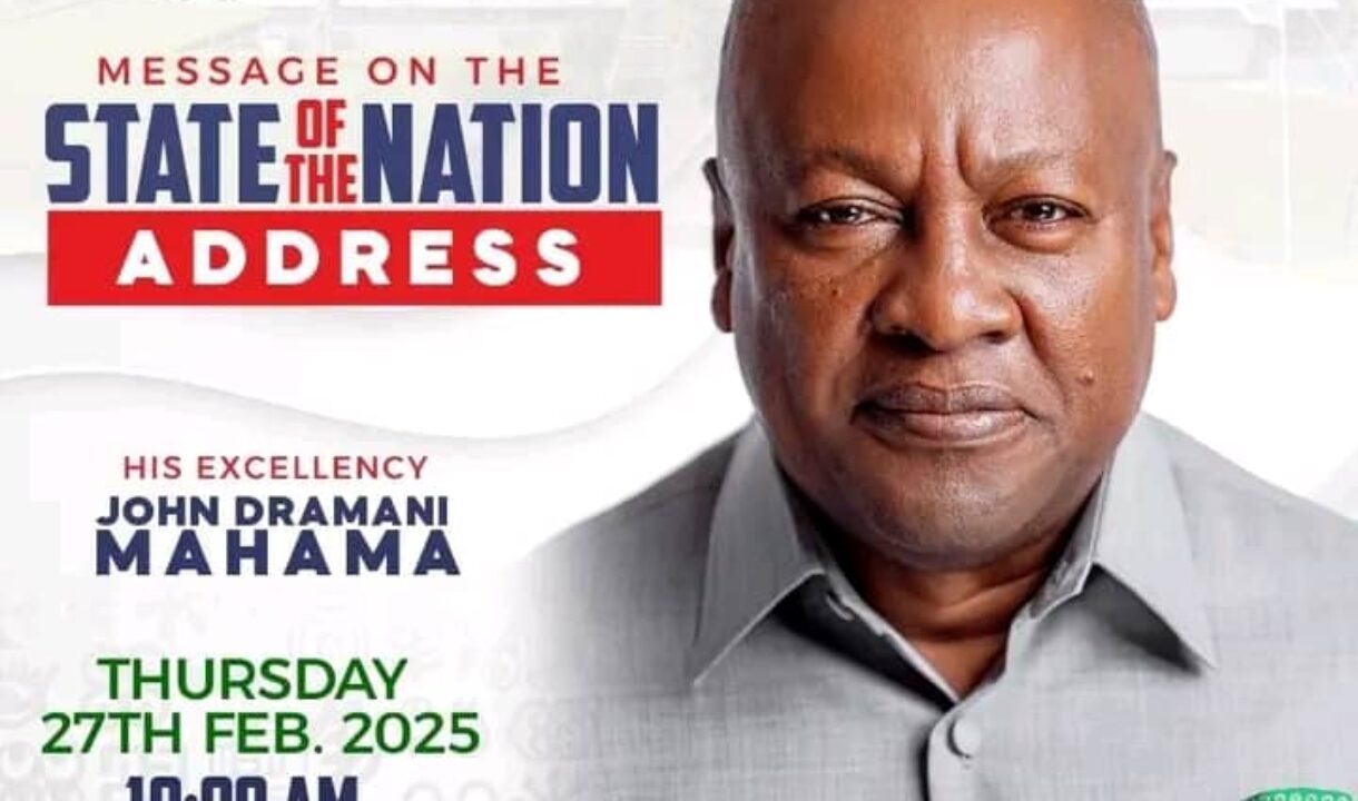 SONA: I’ll fix the economic crisis confronting our country -John Mahama declares