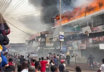 ‘Unquenchable fire’ consumes dozens of shops at Adum in Kumasi