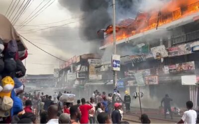 ‘Unquenchable fire’ consumes dozens of shops at Adum in Kumasi