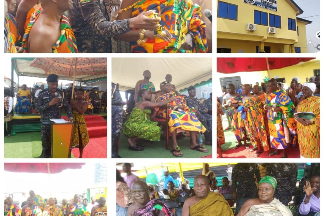Otumfuo, Ashanti Police Commander commend Kaasehene for building modern police station